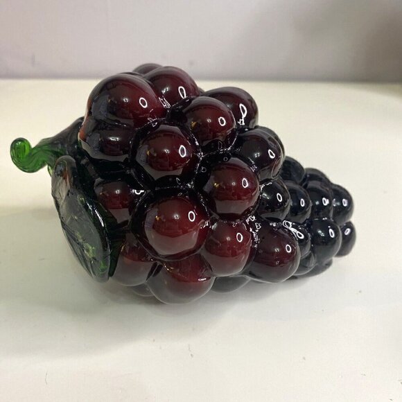 Vintage Glass Grapes Cluster - Tabletop Decor - 6.5" x 3.5" - Picture 1 of 5